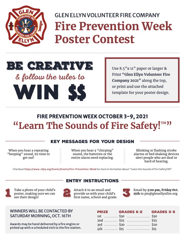 GE Fire Prevention Poster Contest